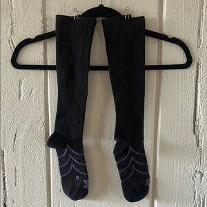 Black and Purple Women's Compression Socks